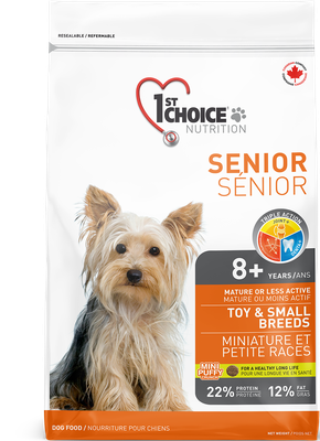 Mature or less active - Toy and Small Breeds - Senior (8 years +)
